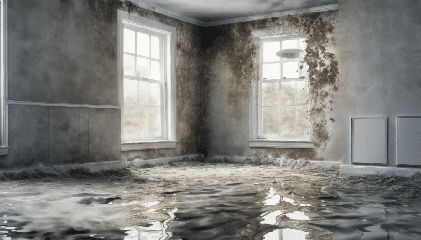 Long-Term Health Risks of Ignoring Mold After Water Damage - Hidden mold growth in a residential building after water intrusion.