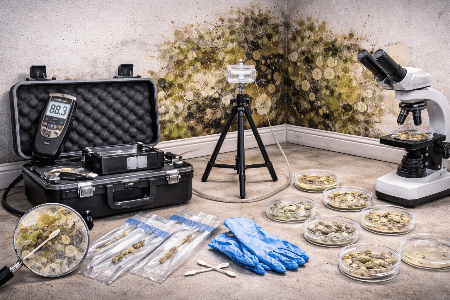 sampling in confirming mold