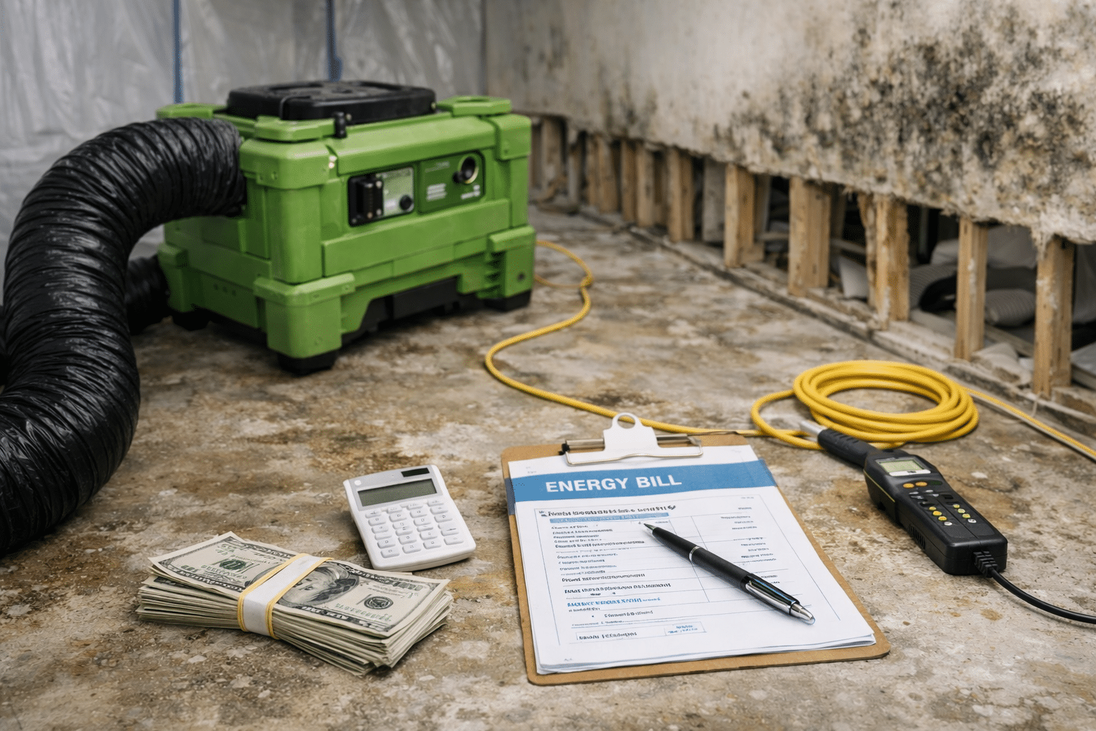 air scrubbers during mold