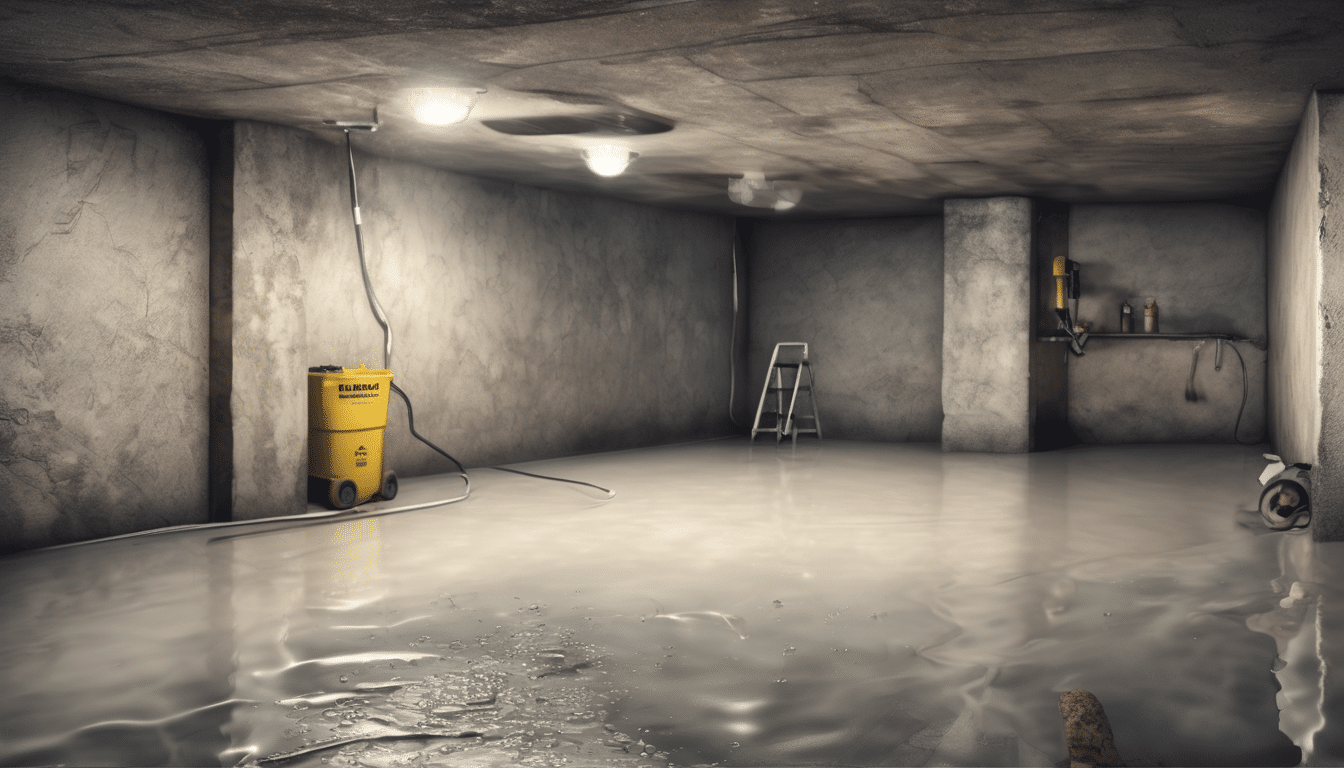 Basement Waterproofing to Prevent Mold Dubai - Professional waterproofing membrane installation on concrete basement wall