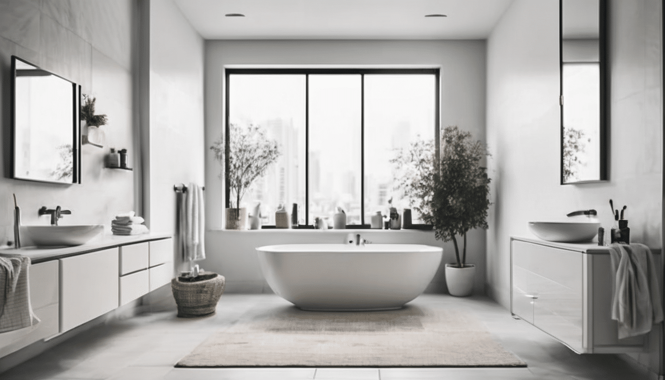 Bathroom Ventilation Problems Dubai Apartments - condensation and mould forming on exterior bathroom wall tiles in a Dubai high-rise apartment building