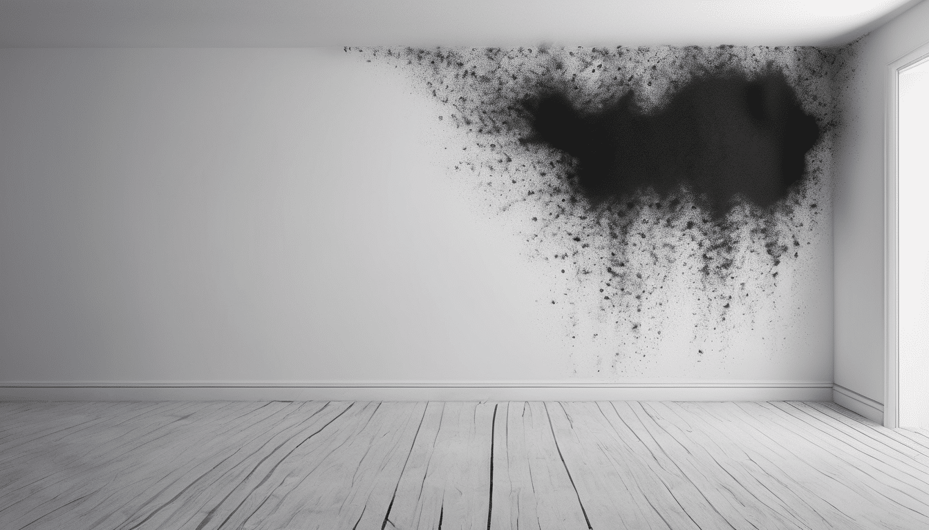 Black Mold Identification Signs You - Black Mold Identification: Signs You Cannot Ignore - dark mould colonies on gypsum w...