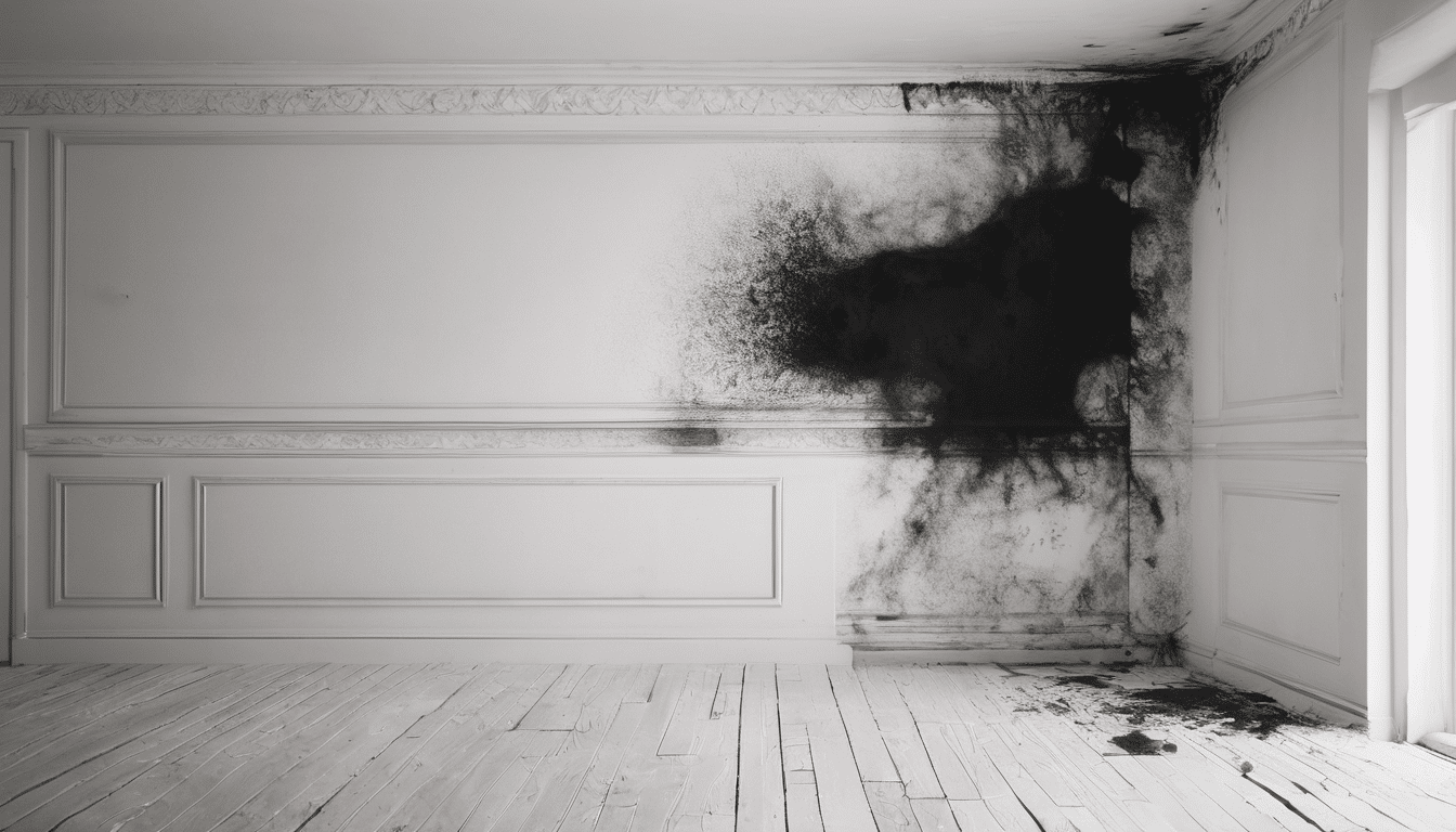 Black Mold Removal Dubai Apartments - professional IAC2 inspector using thermal imaging and moisture mapping to detect hidden mold growth in Dubai apartment walls