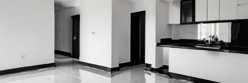 Black Mold Removal in Dubai Apartments: A Guide - certified inspector using thermal imaging to detect hidden mold growth behind apartment wall in Dubai