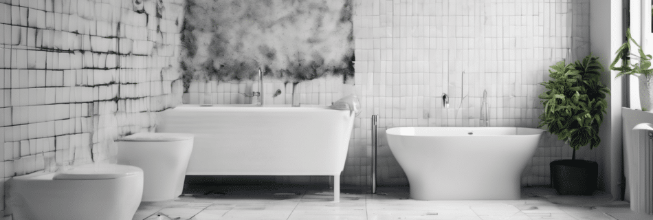 Black Mold Symptoms in Bathrooms: Health Risks UAE - dark mould growth on bathroom ceiling tiles in a Dubai apartment