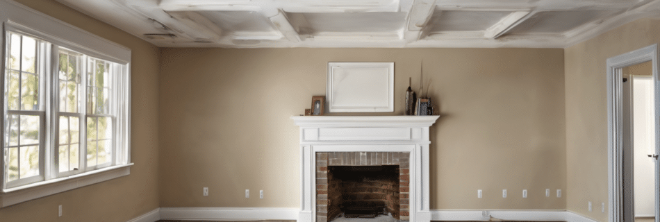 Ceiling Leak Repair and Moisture Barrier Installation - thermal image showing moisture patterns