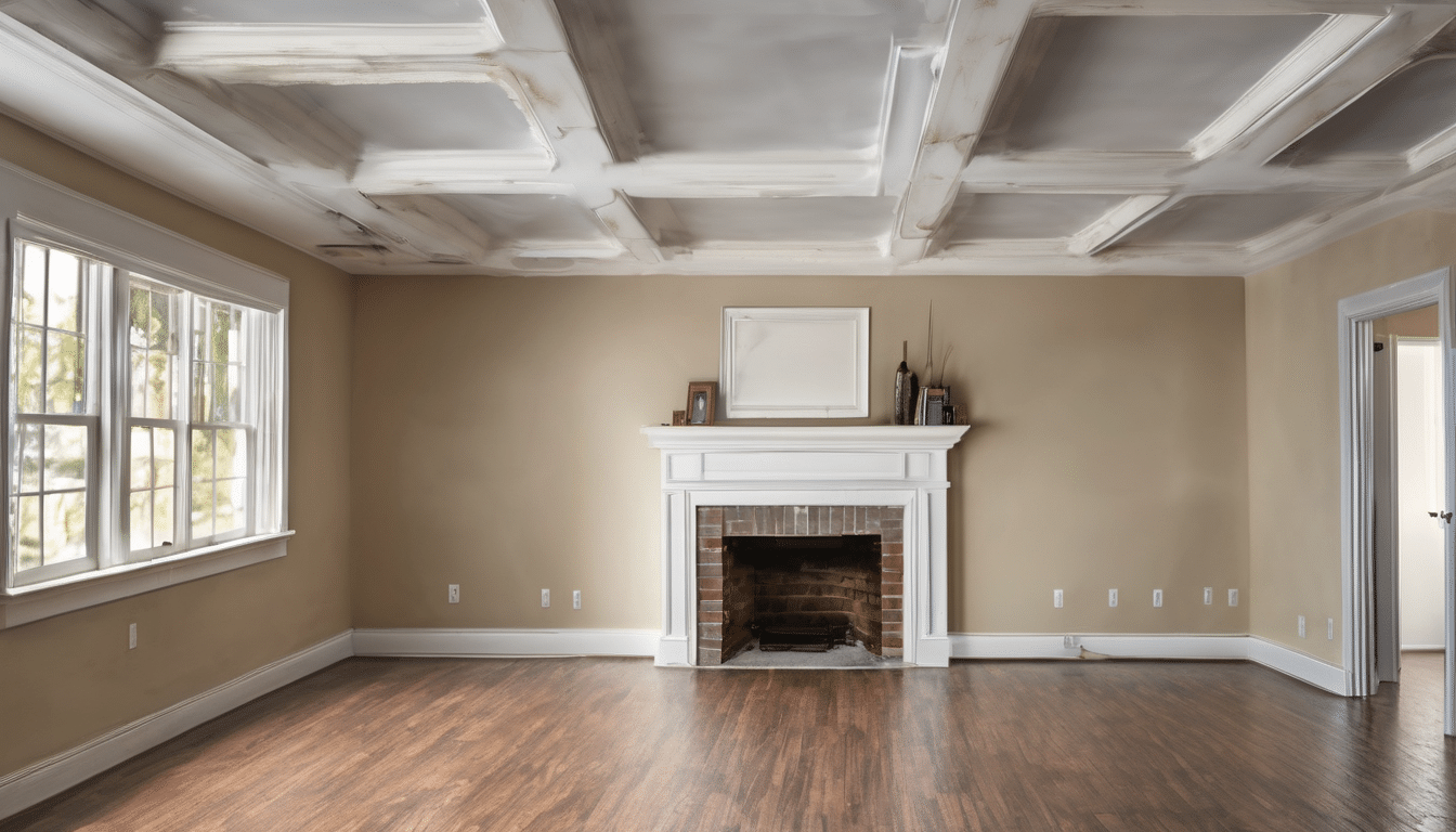 Ceiling Leak Repair and Moisture Barrier Installation - thermal image showing moisture patterns