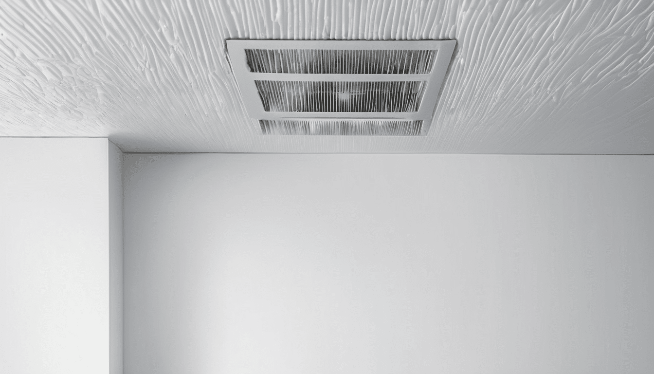 How to clean mold from AC ducts and coils - technician inspecting evaporator coil for mold growth in Dubai apartment AC unit