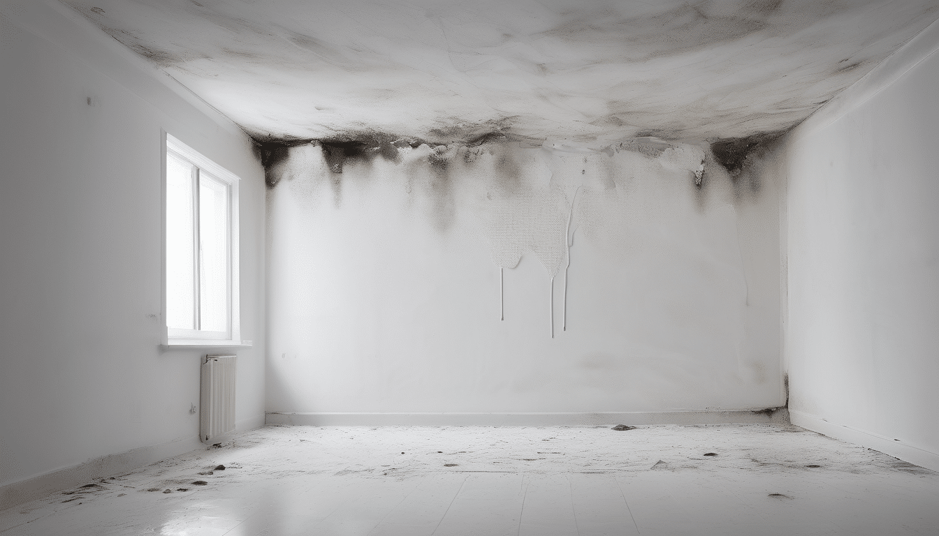 How to Document Mold Damage for a Legal Claim - UAE tenant evidence file with mold inspection report, photographs, and laboratory results laid out on a desk