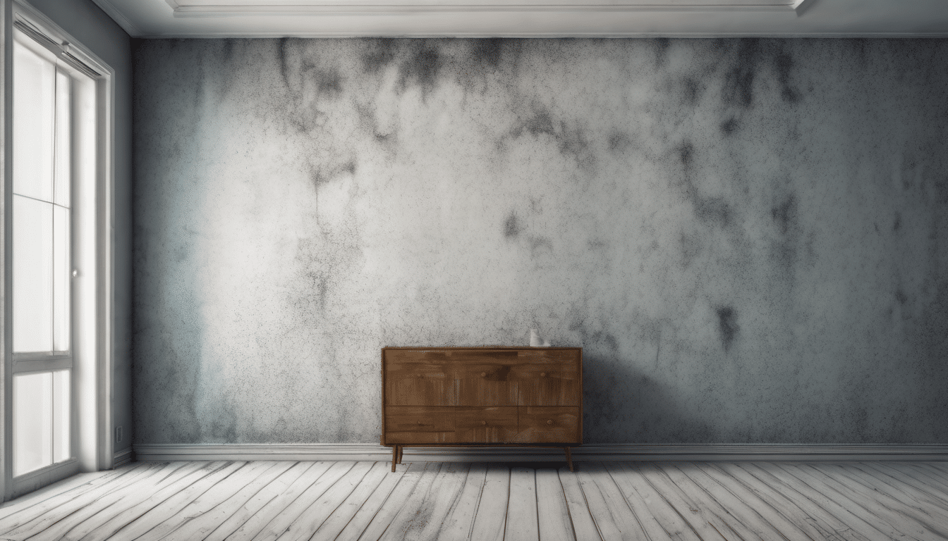 Hidden mold behind walls after AC leaks Dubai detection - Professional thermal imaging investigation revealing concealed moisture patterns in UAE property wall assembly