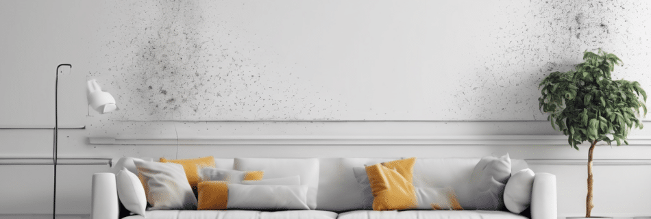 Hidden Mold Behind Walls: Detection Methods UAE - thermal imaging scan revealing moisture zones in a Dubai villa wall cavity during mold investigation