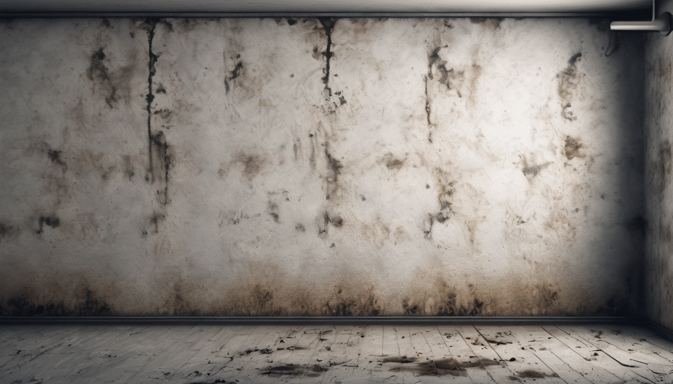 Hidden mold detection methods behind basement walls - thermal imaging camera revealing temperature variations indicating moisture and potential mold contamination in wall cavity