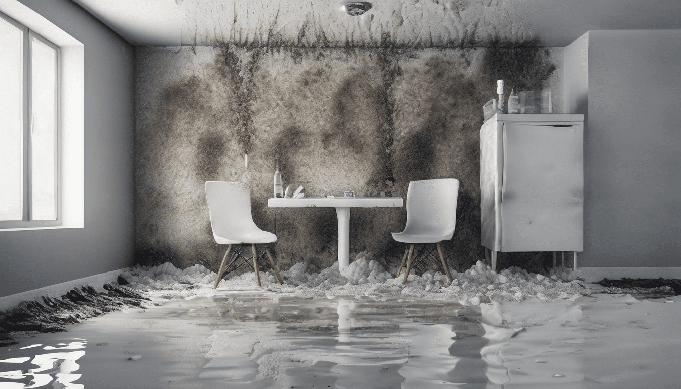 How long after water damage does mold start growing in Dubai - Timeline showing 24-72 hour mold development in UAE climate conditions