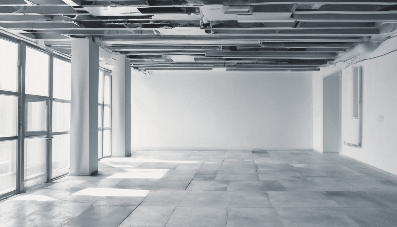 HVAC Mold Contamination in Dubai Buildings - cross-section diagram of contaminated air handling unit with mold growth on cooling coils and drain pan in a Dubai residential building