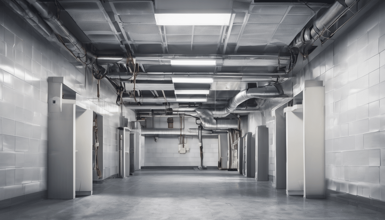 HVAC Mold Remediation in Commercial Buildings - technician inspecting ductwork