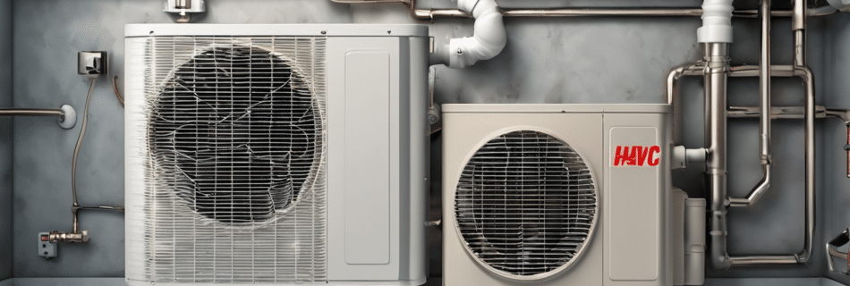 HVAC system moisture control to prevent recurring mold - Professional technician inspecting condensate drainage system and humidity control equipment in Dubai home