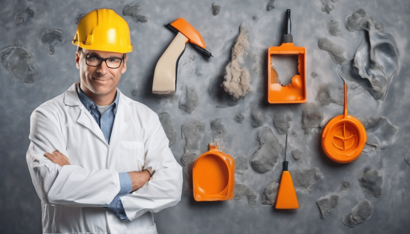 How do I find a reputable mold remediation company - Professional mold inspector examining contaminated building materials in Dubai property