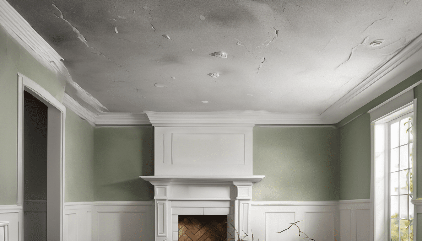 Identifying Hidden Mold After Ceiling Water Damage - professional using thermal camera