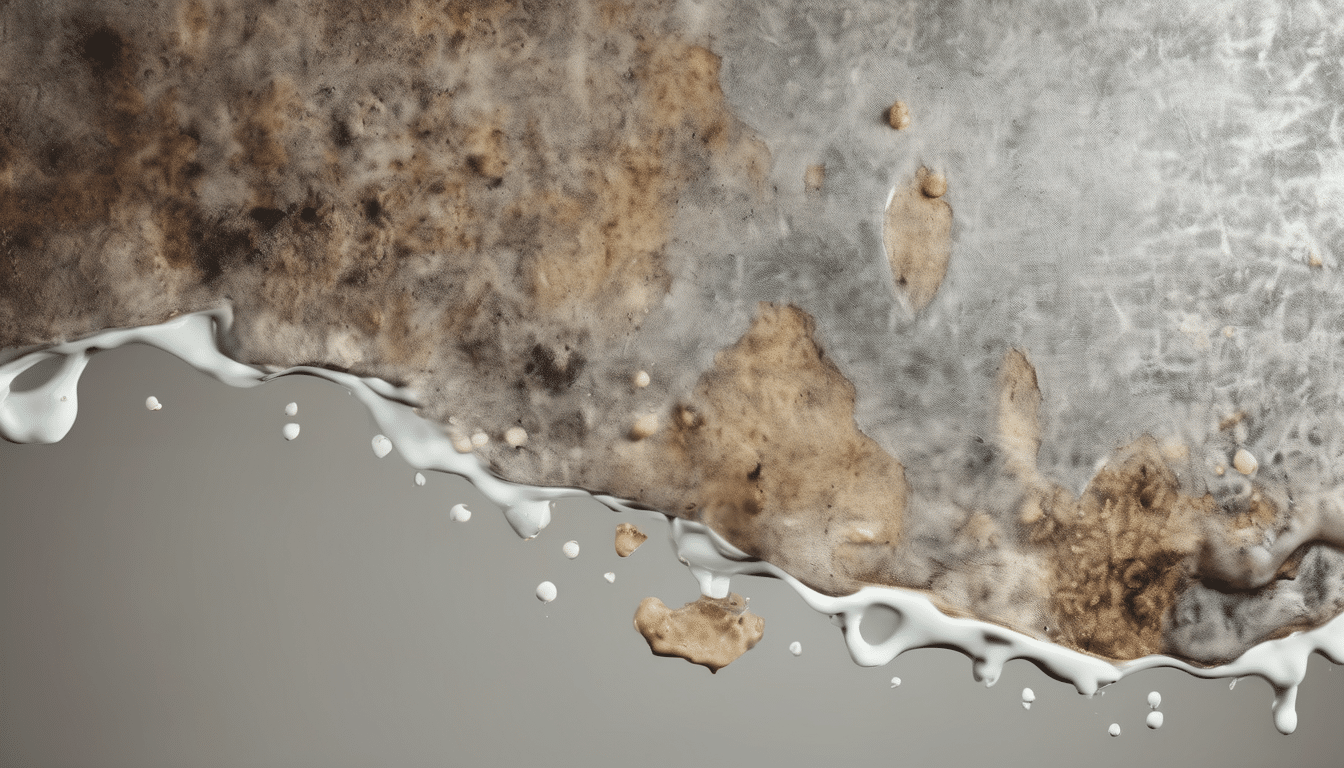 Mold After a Water Leak: What to Do First - moisture damage and mold growth on a Dubai apartment wall following a pipe leak