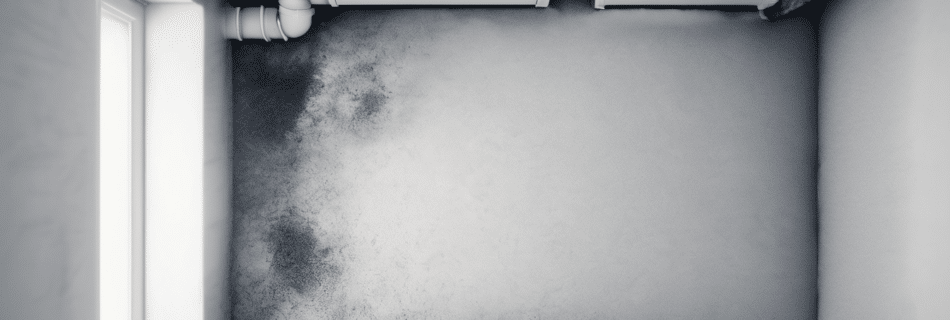 Mold in AC Ducts: Causes and Warning Signs - dark mold growth visible inside a Dubai villa's supply duct register with condensation staining on surrounding ceiling surface