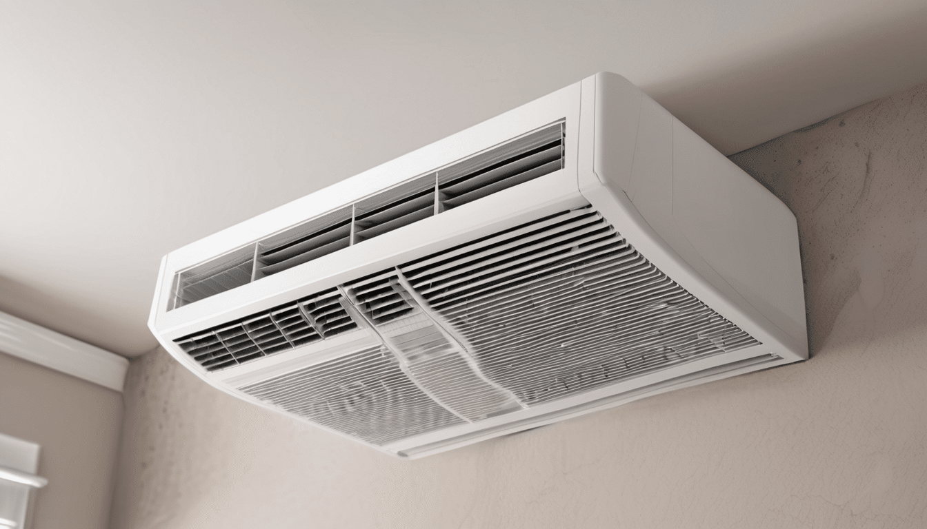 Mold in AC Ducts Dubai: Causes and Remediation - borescope inspection of contaminated flexible ductwork in a Dubai villa showing mould growth on interior liner surface