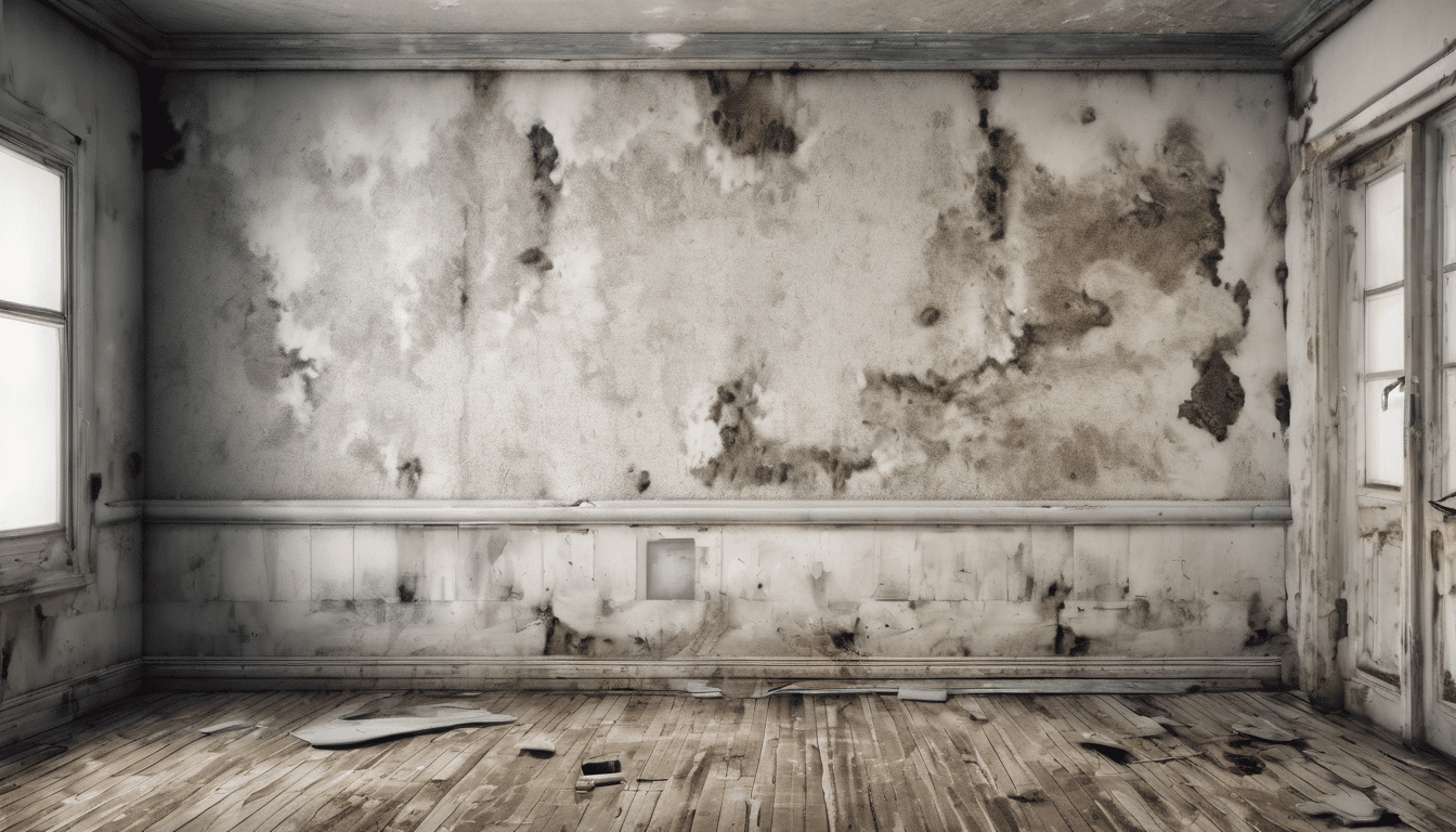 Mold Inspection After Water Damage Dubai Properties - Professional inspector using thermal imaging camera to detect hidden moisture in Dubai apartment wall cavity following water damage incident