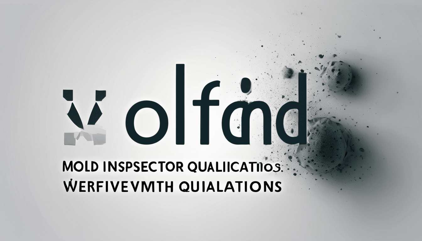 Mold Inspector Qualifications What To - Mold Inspector Qualifications: What to Verify UAE - certified inspector using ther...