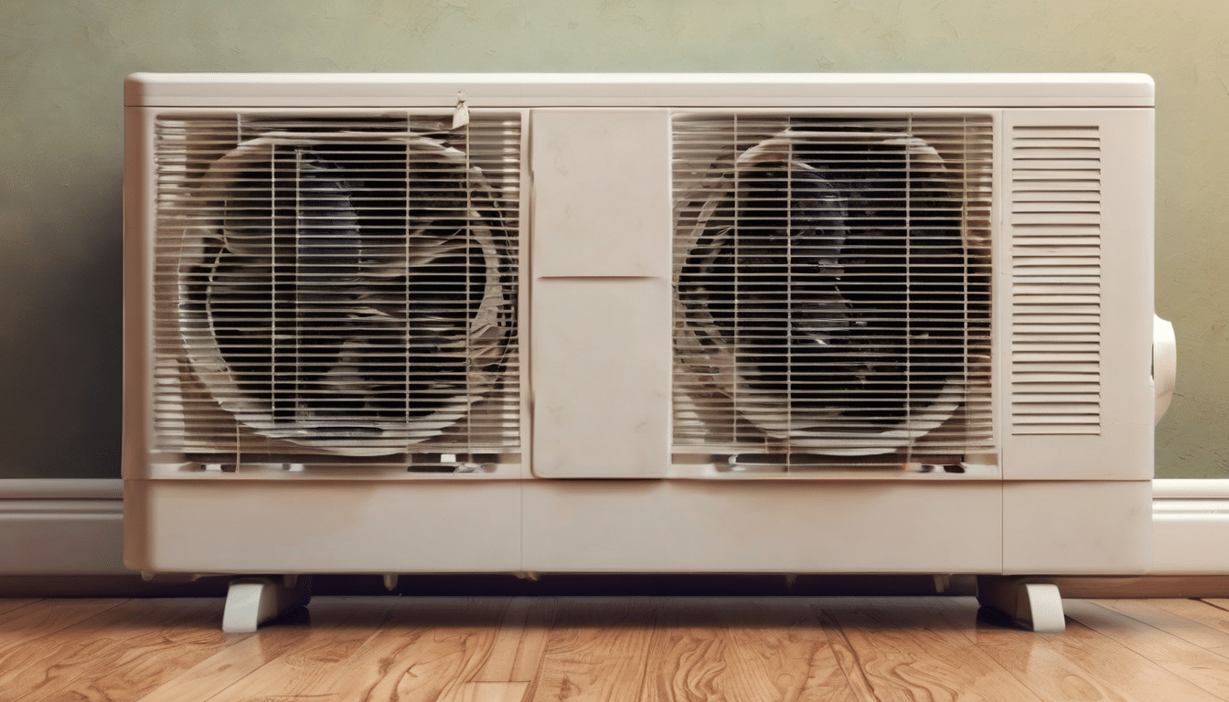 Musty Smell from AC Units Causes and Fixes - technician inspecting contaminated evaporator coil in Dubai villa split AC unit