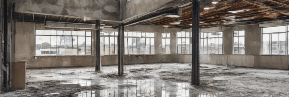 Post-Remediation Verification for Commercial Properties - professional conducting air quality test in office building