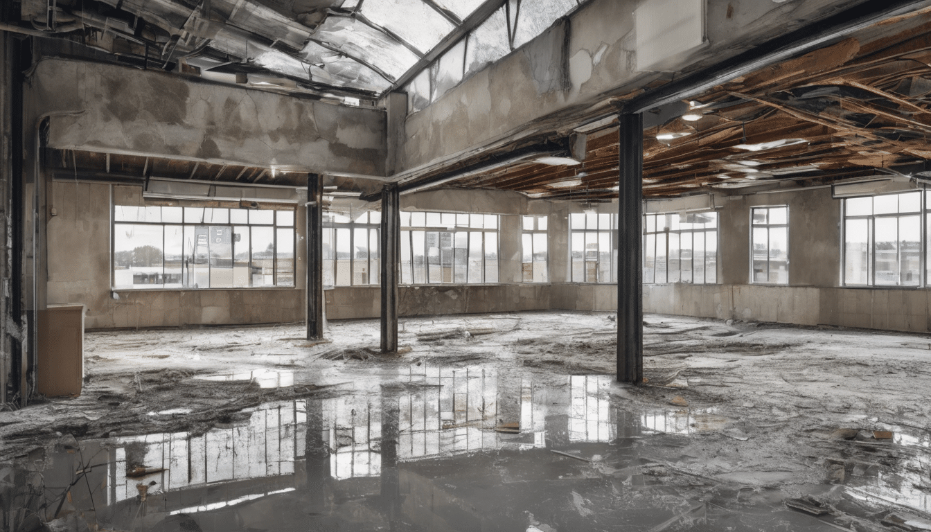 Post-Remediation Verification for Commercial Properties - professional conducting air quality test in office building