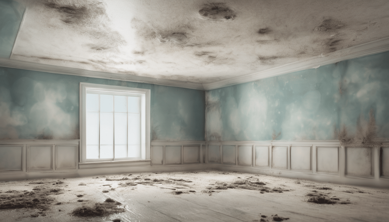 How to Prevent Mold After Ceiling Leak - professional drying equipment setup