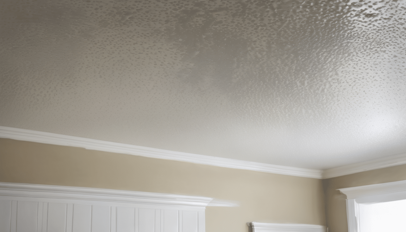 Preventing Condensation Mold After Ceiling Repairs - thermal image showing temperature variations on ceiling surface