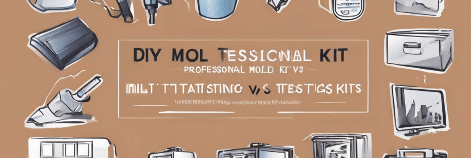 Professional mold inspection vs DIY testing kits - comparison chart showing accuracy, costs, and methods for Dubai properties