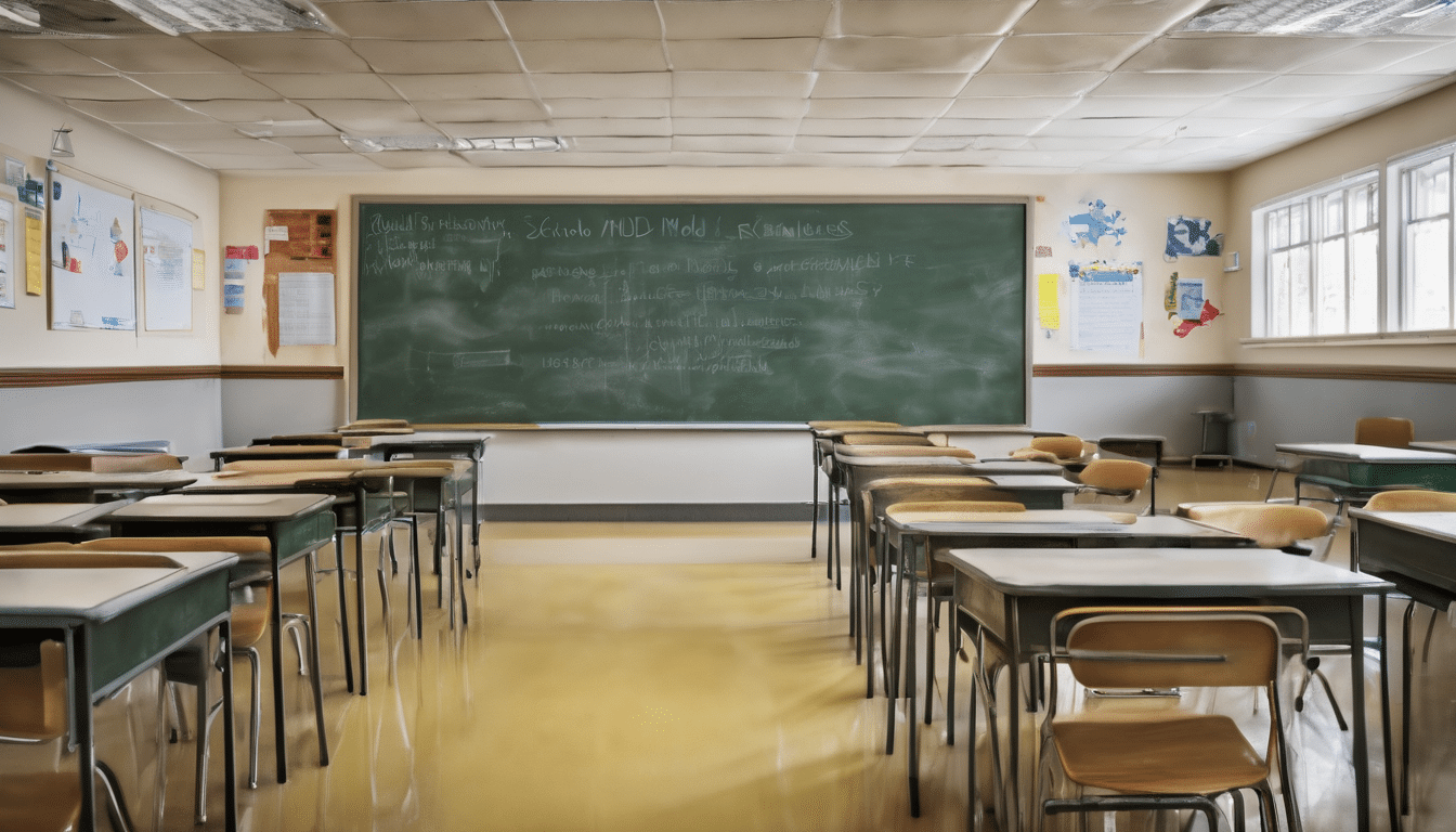 School Mold Remediation Health and Safety Guidelines - classroom containment setup