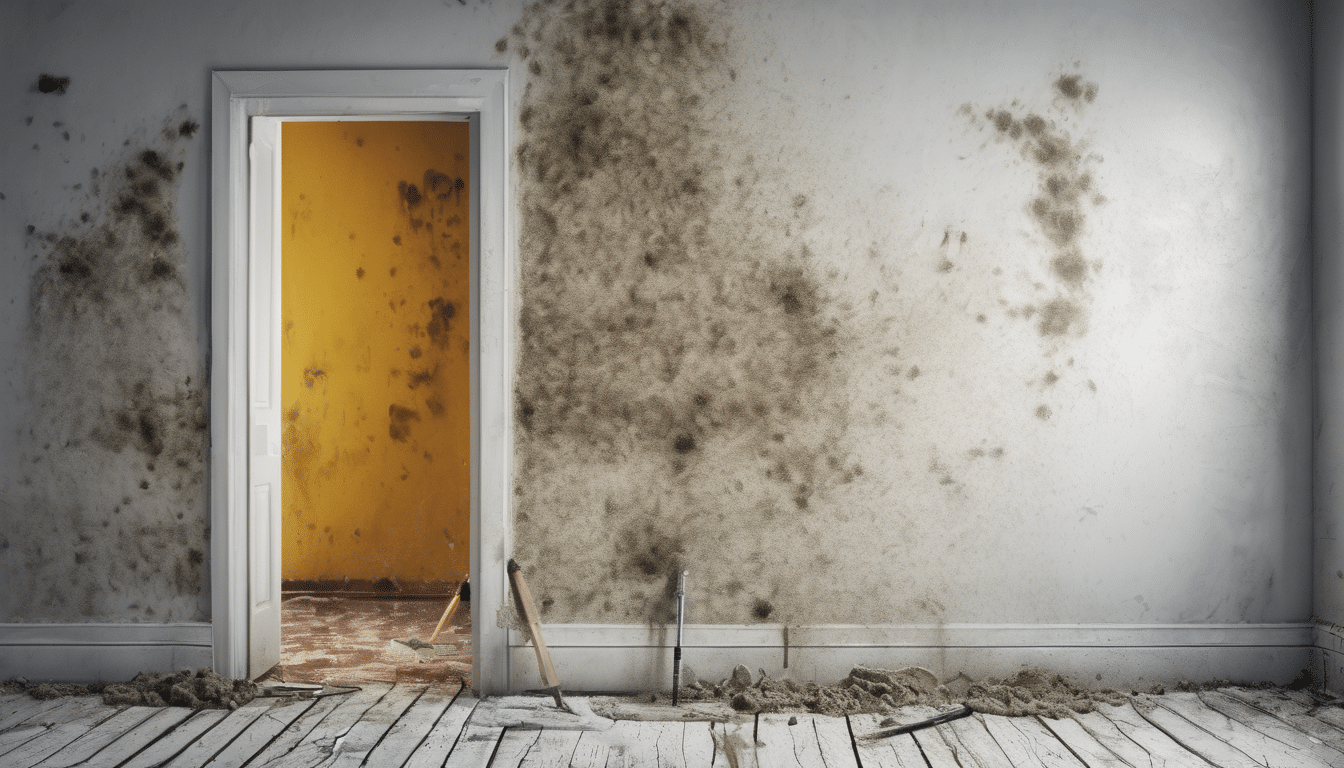 Signs Your Mold Remediation Requires Complete Repainting - professional assessing wall damage