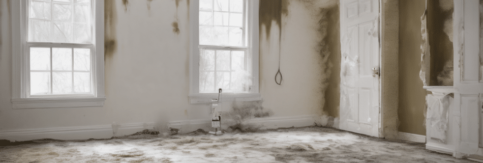 Testing Negative Pressure During Mold Remediation - professional using digital manometer