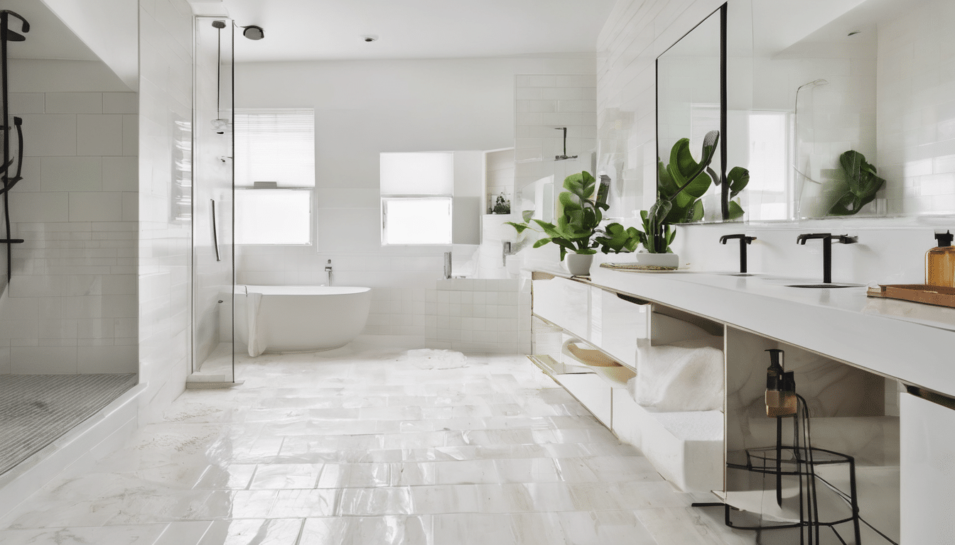 What is the best mold remover for homes - professional remediation specialist conducting moisture mapping and mould inspection in a Dubai villa bathroom