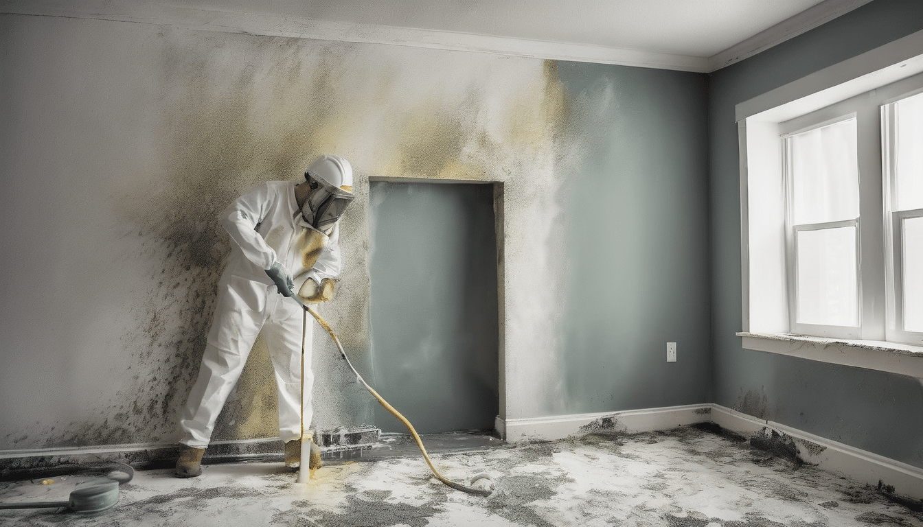 When Can Mold Remediation Skip Repainting Entirely? - professional surface cleaning demonstration