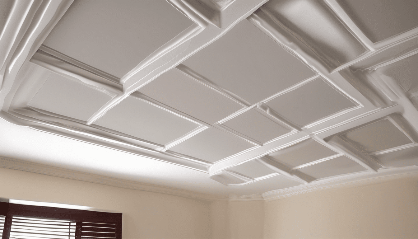 AC Duct Leaks Causing Ceiling Mould UAE - thermal imaging scan revealing cold air leakage zones above gypsum board ceiling in Dubai villa