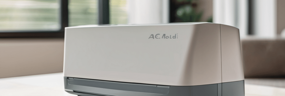 AC Mold Inspection Dubai Why HVAC Units Are Tested First - IAC2 certified inspector sampling air from Dubai apartment AC supply vent during professional mould investigation