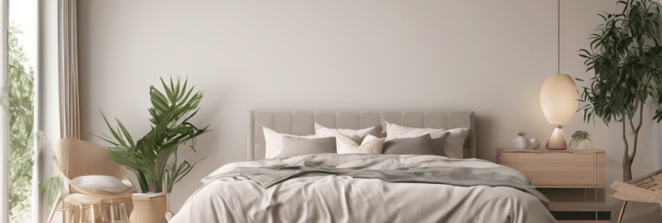 Air Purifier Placement for Mold in Bedrooms and Living Rooms - HEPA unit positioned between mold source wall and sleeping zone in Dubai villa bedroom